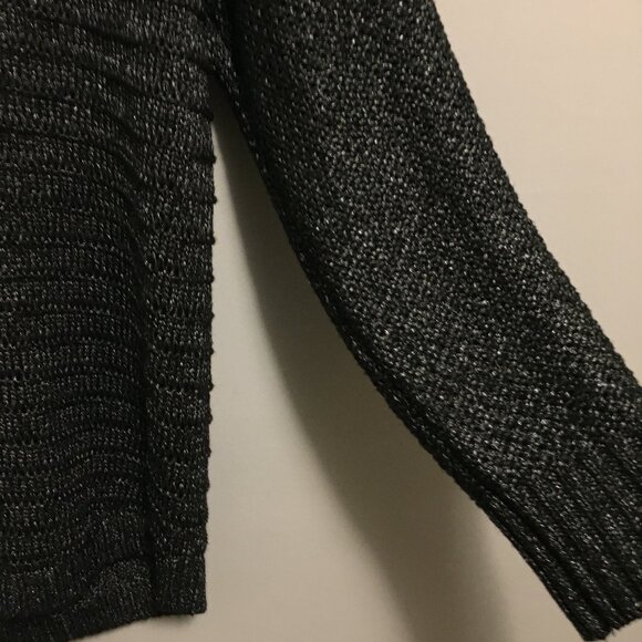Calvin Klein Jeans Charcoal Metallic Knit Shaker Sweater - Picture 5 of 16